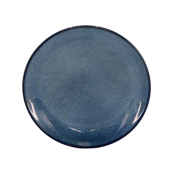 Assiette plate ronde STONEWARE BLEU 21 x 2.7 cm- 30 unités (5 paquet de 6 unités)