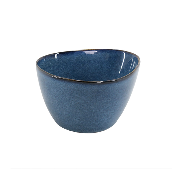 Bol triangulaire 680 ml STONEWARE BLEU 15 x 8.3 cm- 30 unités (5 paquet de 6 unités)