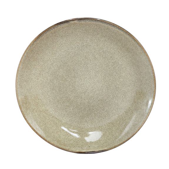 Assiette plate ronde STONEWARE TERRE 27 x 3.4 cm- 30 unités (5 paquet de 6 unités)