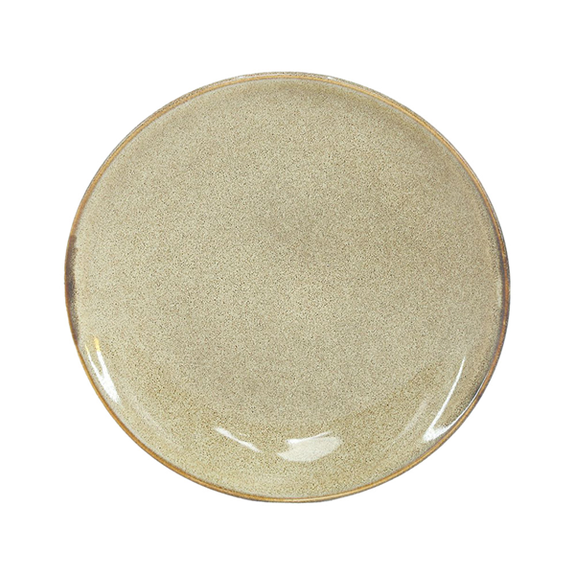 Assiette plate ronde STONEWARE TERRE 21 x 2.7 cm- 30 unités (5 paquet de 6 unités)