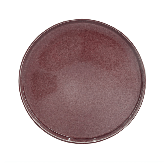 Assiette plate ronde STONEWARE BORDEAUX 26.5 x 2.3 cm- 24 unités (4 paquet de 6 unités)