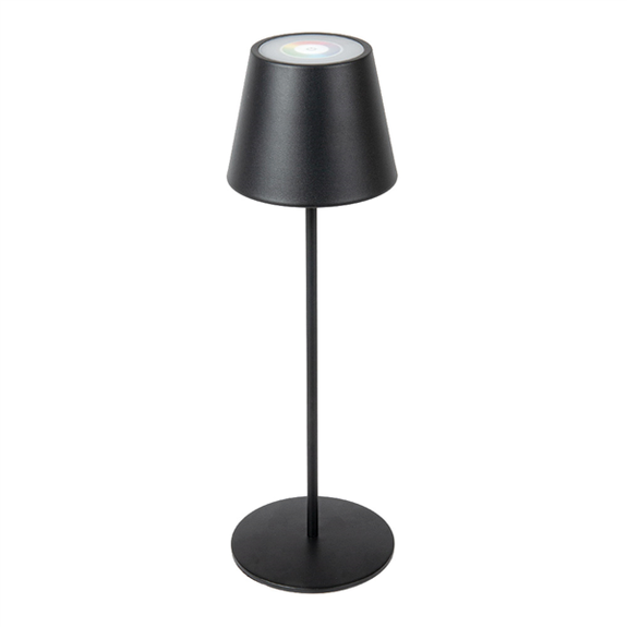 Lampe de table LED sans fil  intérieure et extérieure Noir mat 12 x 38 cm - Vendu à l'unité