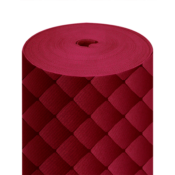 Chemin de table Soft en rouleau 24 m prédécoupé de 40 x 120 cm Bordeaux - Carton 6 rouleaux