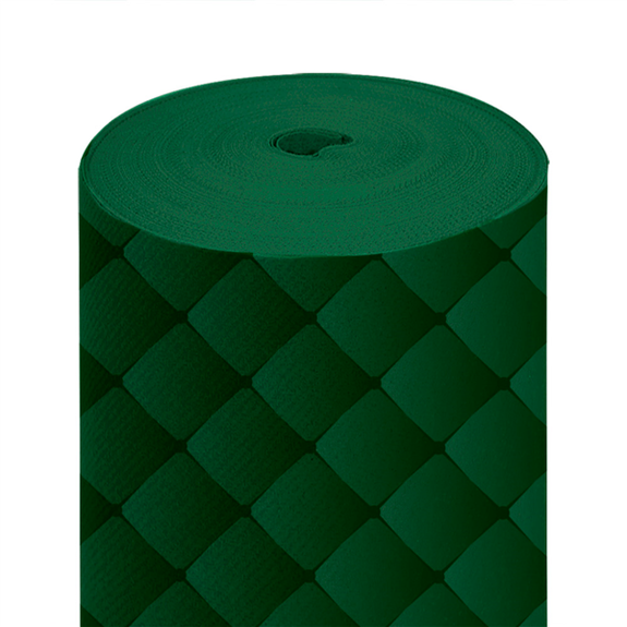 Chemin de table Soft en rouleau 24 m prédécoupé de 40 x 120 cm Vert jaguar - Carton 6 rouleaux