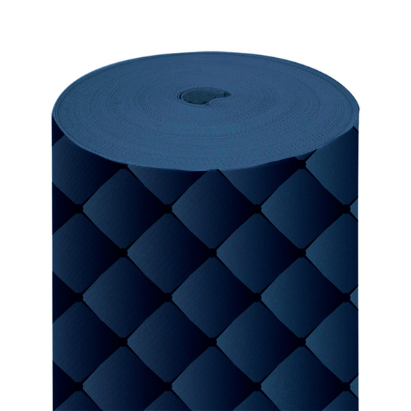 Chemin de table Soft en rouleau 24 m prédécoupé de 40 x 120 cm Bleu marine - Carton 6 rouleaux