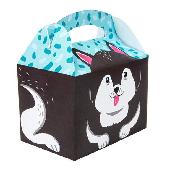Boite pour les enfants - Modèle Husky - pour vente à emporter 15.5x10.5x17.5(h) cm - carton de 300 unités
