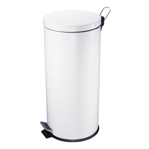 Poubelle à pédale avec réceptacle intérieur 12 L - Epoxy Blanc