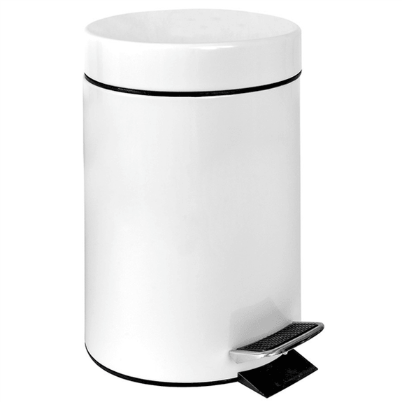 Poubelle à pédale avec réceptacle intérieur 20 L - Epoxy Blanc