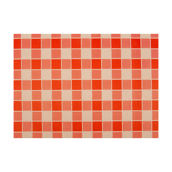 Set de table XL 35x50cm VICHY ROUGE recyclé - Carton de 1000 unités