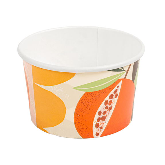 Pot à glace en carton TROPICAL 240 ml - carton de 2000 unités