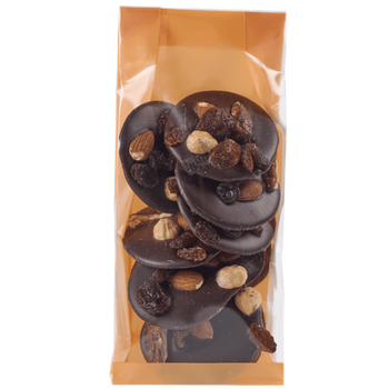 Sachet SOS fond PP Orange Pastel 80 + 40 x 200 mm - carton de 1000 unités