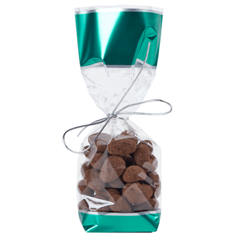 Sachet avec fond PP GLACÉ VERT 100 x 220 mm - carton de 1000 unités