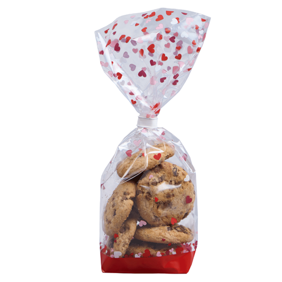 Sachet avec fond PP COUP DE COEUR 100 x 220 mm - carton de 1000 unités