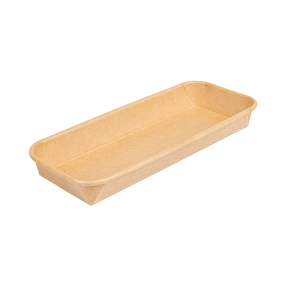 Barquette KRAFT pour sushi 22.1 x 9.1 x 2.4 cm - carton de 600 unités