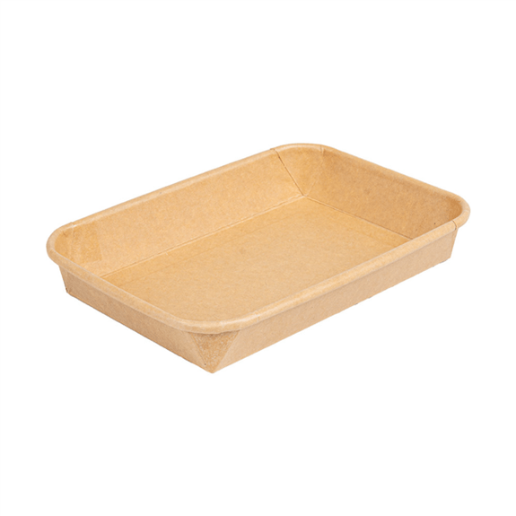 Barquette KRAFT pour sushi 16.5 x 11.5 x 2.4 cm - carton de 600 unités