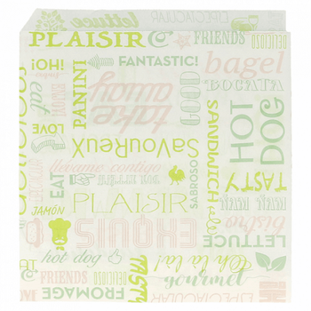 Sac burger Parole ouvert sur 2 côtés 16 x 16.5 cm - 20000 unités