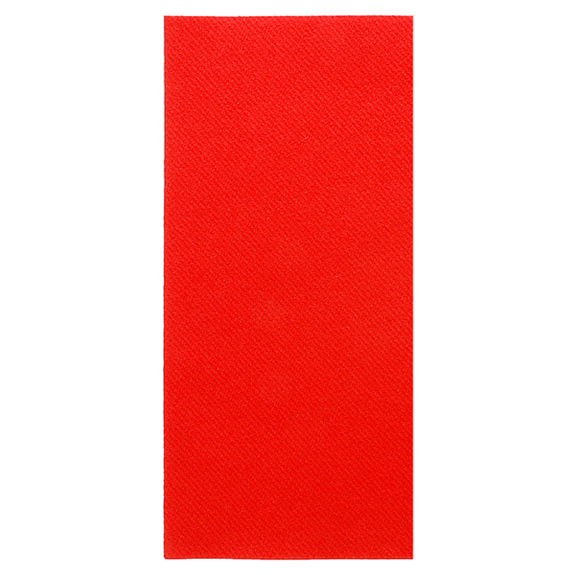 Serviette Soft voie sèche 40x40 cm 1/8 ROUGE - carton de 700 unités