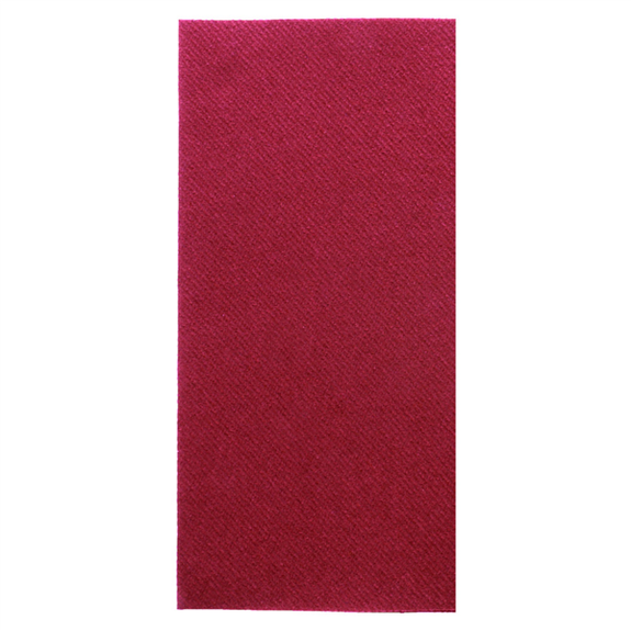 Serviette Soft voie sèche 40x40 cm 1/8 BORDEAUX - carton de 700 unités