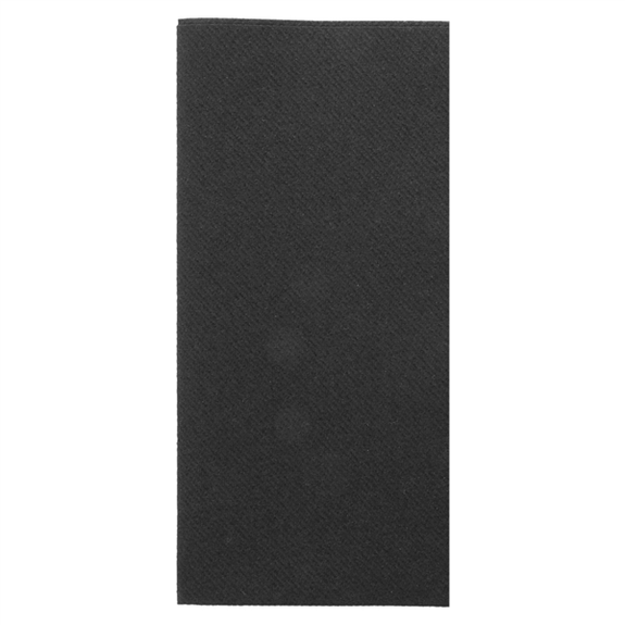 Serviette Soft voie sèche 40x40 cm 1/8 NOIRE - carton de 700 unités