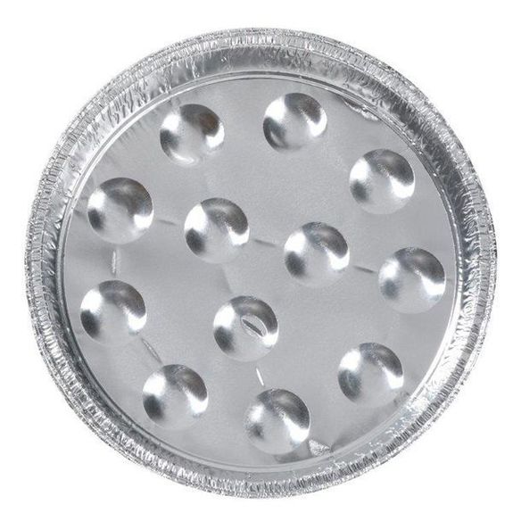 Assiette 12 escargots en aluminium - 400 cc - 17.4x2.2(h)cm - Carton de 1000 unités