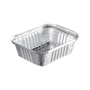 Barquette en aluminium operculable - 435 ml - 14.6x12.1x4(h)cm - 1000 unités