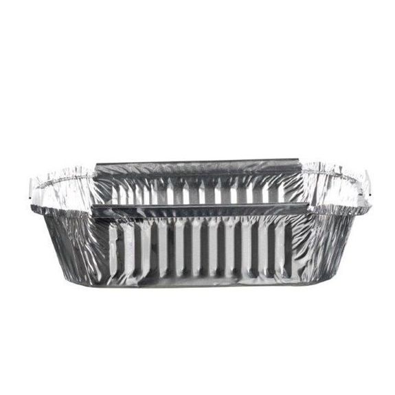 Barquette en aluminium bord droit - 850 cc - 20.9x14.1x3.7(h)cm - 1000 unités