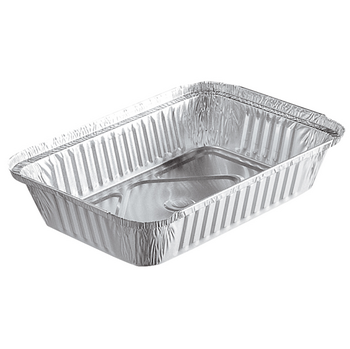 Barquette en aluminium operculable - 850 ml - 21.2x14.7x3.4(h)cm - 1000 unités