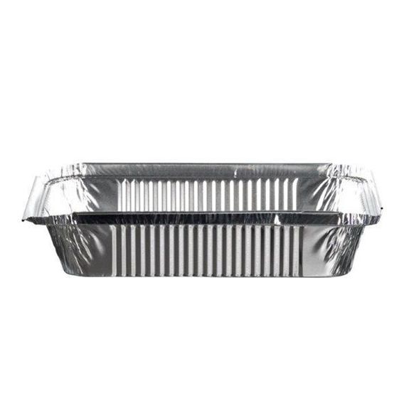 Barquette en aluminium bord droit - 950 cc - 21,8x15,4x4(h)cm - 1000 unités