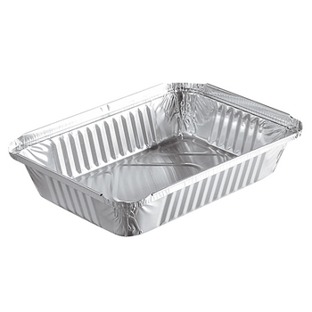 Barquette en aluminium operculable - 910 ml - 21.8x15.5x3.8(h)cm - 1000 unités
