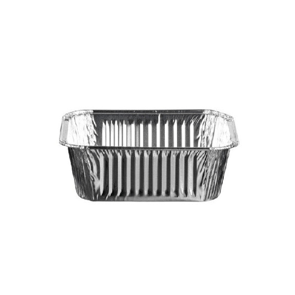 Barquette en aluminium bord roulé- 450 cc - 14.7x12.2x4.1(h)cm - 1600 unités