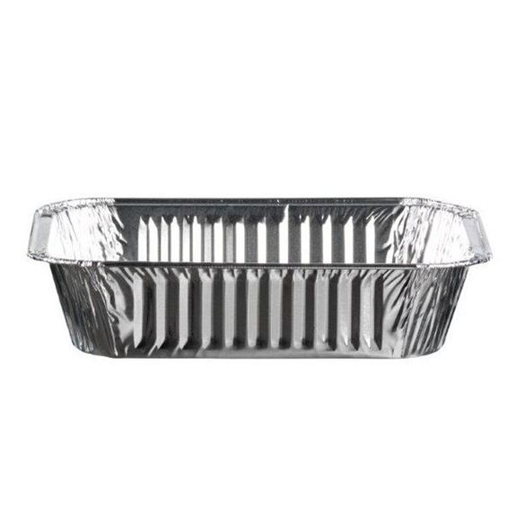 Barquette en aluminium bord roulé- 850 cc - 20.2x13.7x4.7(h)cm - 1000 unités