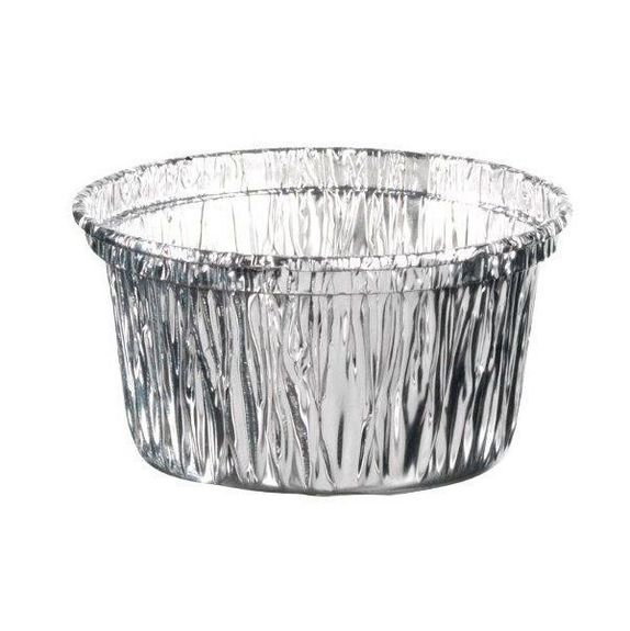 Ramequin en aluminium - 125/135 cc - 8.6 x 3.3 (h)cm - Carton de 1000 unités