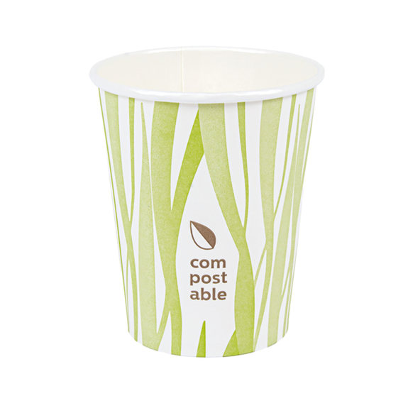 Gobelet en carton compostable grass 24 cl pour boissons chaudes et froides - carton de 1000 unités