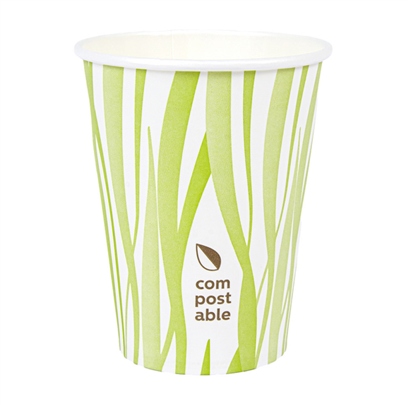 Gobelet en carton compostable grass 36 cl pour  boissons chaudes et froides - carton de 1000 unités