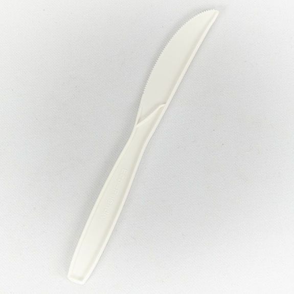 Couteau en amidon de maïs 18 cm - paquet de 50 unités
