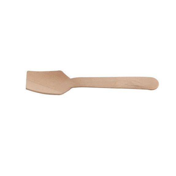 Petite cuillère à glace en bois 9.5 cm - paquet de 100 unités
