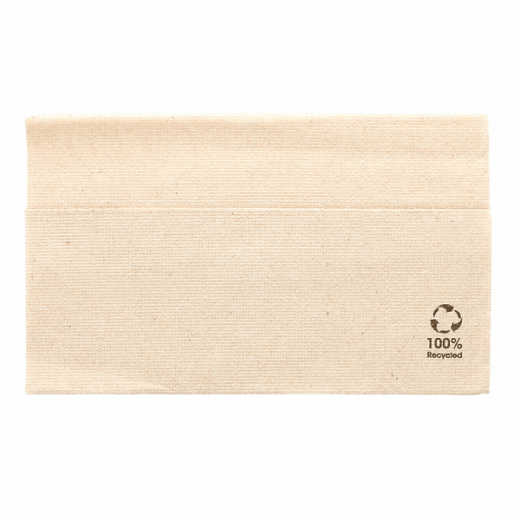 Serviette 1 pli 33x33cm MASTER SERVIS Beige FEEL GREEN - Paquet de 100 unités