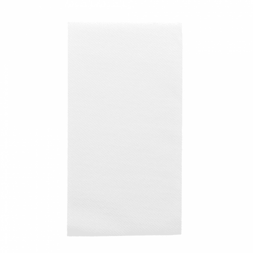 Serviette Soft voie sèche 40x40 cm BLANCHE 55g/m² pliage 1/8 - paquet de 25 unités