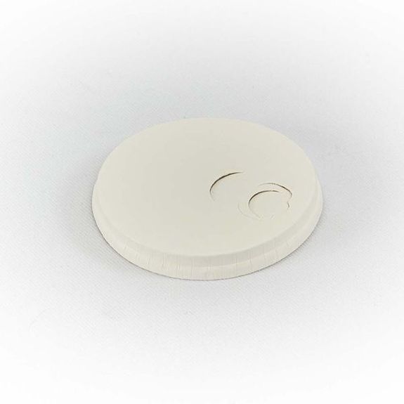 Couvercle BLANC en carton pour gobelet 24 cl - paquet de 50 unités