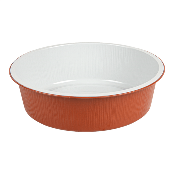 Ramequin laqué cuivre en aluminium 19.6 x 5.5 cm - 1200 ml - Pack de 50 unités