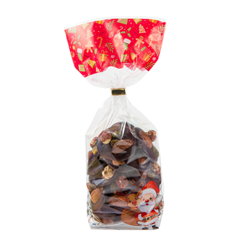 Sachet avec fond carton MERRY CHRISTMAS 100 x 220 mm - carton de 1000 unités