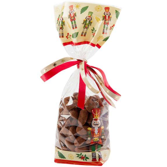 Sachet avec fond carton CASSE-NOISETTE 120 x 275 mm - carton de 1000 unités