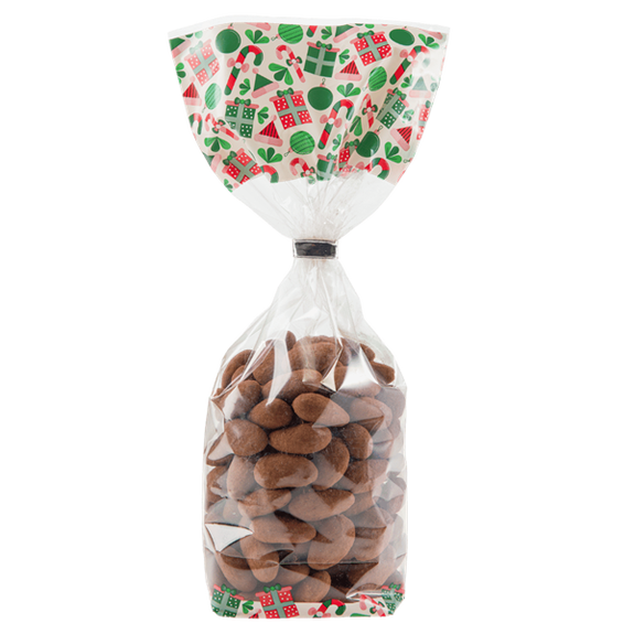 Sachet avec fond carton SUCRE D'ORGE NOËL 120 x 275 mm - carton de 1000 unités