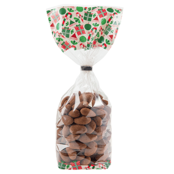 Sachet avec fond carton SUCRE D'ORGE NOËL 140 x 305 mm - carton de 1000 unités