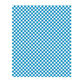 Feuille ingraissable Damier bleu 28 x 34 cm - pack de 1000 feuilles