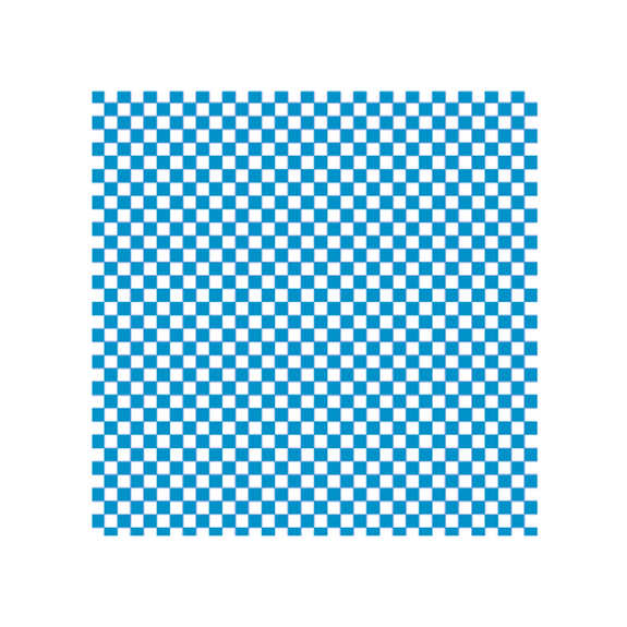 Feuille ingraissable Damier bleu 31 x 31 cm - pack de 1000 feuilles