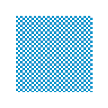 Feuille ingraissable Damier bleu 31 x 31 cm - pack de 1000 feuilles