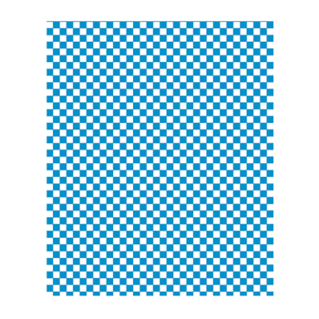 Feuille ingraissable Damier bleu 31 x 38 cm - pack de 1000 feuilles