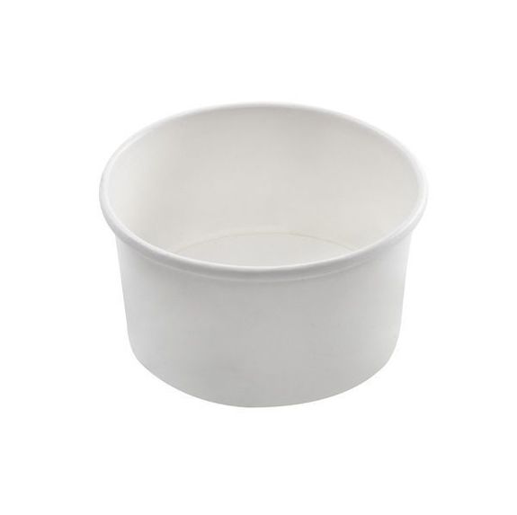 Pot à glace en carton neutre BLANC 180 ml - paquet de 50 unités