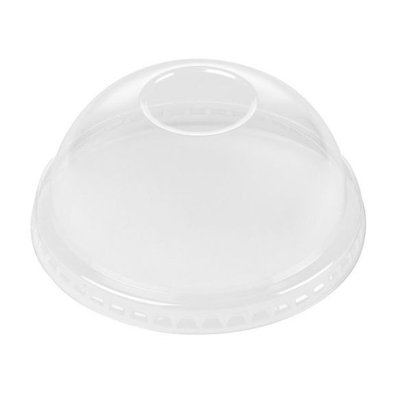 Couvercle cloche en PET pour pot à glace BLANC 180 et 240 ml - paquet de 50 unités
